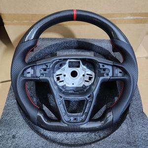 SEAT Leon FR Cupra 5F MK3 2013-2020용 하이드로 딥 탄소 섬유 룩 스티어링 휠