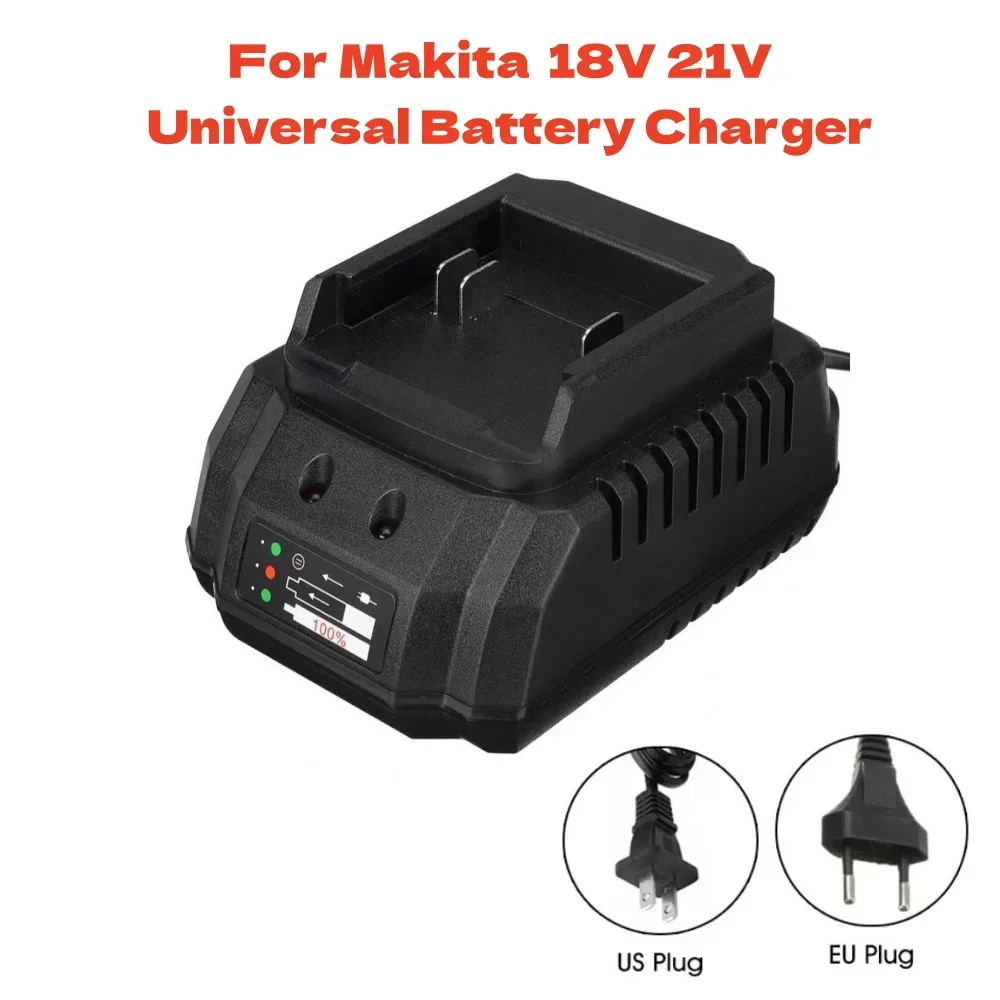 Makita 모델 18V 21V 리튬 이온 BL1415 BL1420 BL1815 BL1830 BL1860 드릴 전동 공구 배터리 충전기 용 범용 배터리 충전기
