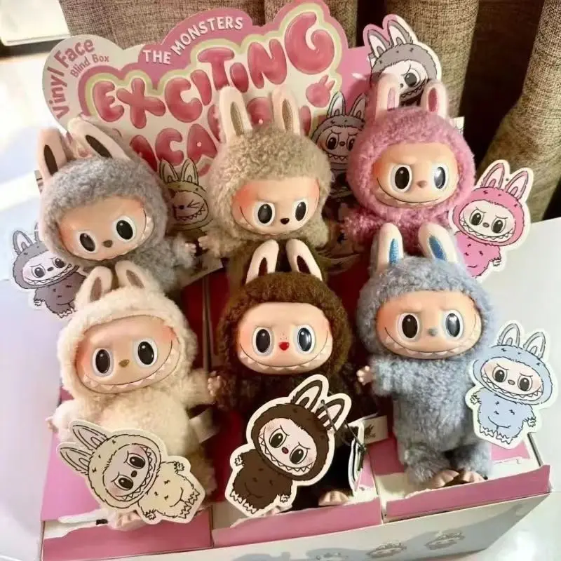 라부부 몬스터 하트 비트 마카롱 에나멜 얼굴 PVC 피규어, 탁상 장식, 카와이 인형, 아이 생일 선물