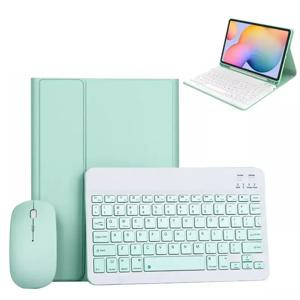 키보드가있는 IPad 10 세대 케이스 용 10.9 인치 2022 IPad 10 케이스 Funda 용 무선 블루투스 마그네틱 가죽 커버