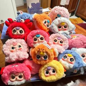 아기 세 바다 시리즈 12 중국어 조디악 시리즈 플러시 블라인드 박스 Cajas Misteriosas 애니메이션 피규어 Kawaii 인형 소녀 장난감