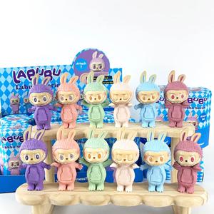 Labubu Hippers 1-12PCS 블라인드 박스 그림 액션 입상 인형 컬렉션 Pvc 모델 장난감 도매 어린이 생일 크리스마스