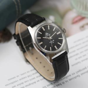 상하이 7120 핸드 윈드 기계식 시계 남성용 36mm 레트로 비즈니스 시계 클래식 심플 룩