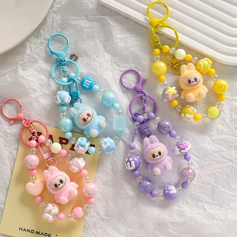 Labubu 수지 페르시 키 체인 크리 에이 티브 만화 디자인 다목적 배낭 펜던트 DIY 커플 액세서리 완벽한 휴일 선물