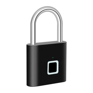 열쇠가없는 USB 충전 지문 잠금 장치 스마트 자물쇠 방수 도어 잠금 장치 0.2 초 잠금 해제 휴대용 도난 방지 자물쇠 아연