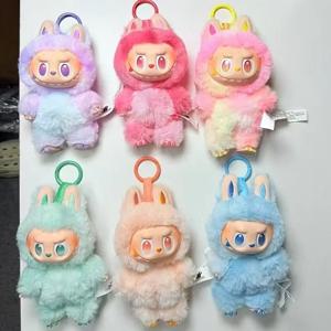1:1 고품질 애니메이션 그림 Labubu 고에너지 시리즈 앞 비닐 블라인드 박스 펜던트 인형 장난감 귀여운 괴물 복제 생일 선물
