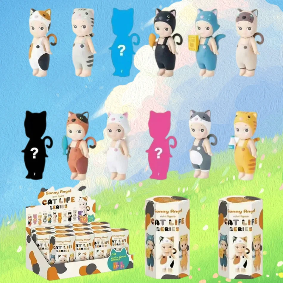 고양이 고양이 써니 엔젤 블라인드 박스 라이프 액션 피규어 장난감 장식품 인형 팬 어린이 선물
