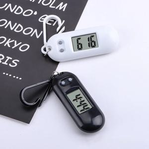 어린이를위한 새로운 스포티 한 LED 디지털 키 체인 회중 시계 침묵 LCD 디지털 디스플레이 휴대용 학생 시험 연구 데스크탑 시계 선물