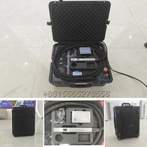 AccTek 고출력 고속 연속 파이버 레이저 클리너 1200w 여행 가방 유형 펠리칸 케이스 파이버 레이저 클리닝 기계
