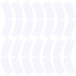 100pcs 칼라 스테이 남성용 고무 지지대 정장 셔츠 플라스틱 삽입 드레스 칼라 셰이퍼 경량 보관