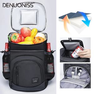 DENUONISS 33L 쿨러 열 배낭 야외 절연 쿨러 가방 비치 카니발 아이스 맥주 냉장고 방수 배낭
