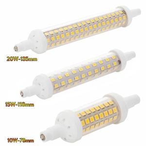 10w 15w 20w R7S 투광 조명 LED 램프 SMD 2835 78mm 118mm 135mm 디밍이 가능한 LED 전구 220V 에너지 절약 할로겐 조명 교체