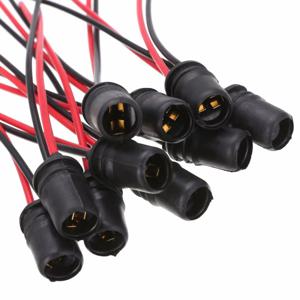 10pcs T10 W5W 자동차 웨지 전구 소켓 고무 전구 소켓 램프 홀더 커넥터 자동차 트럭 보트