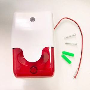 스트로브 사이렌 알람, 103 dB 경적, 12V, 24V, 220V, 와이어링 점멸 알람, 야외 알람 조명, 경찰 스트로브 라이트 사이렌