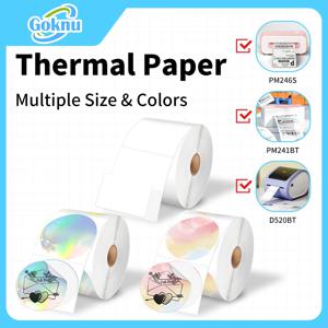 Phomemo 로고 디자인용 원형 직접 열 프린터 라벨, 이름 및 가격표, PM-241BT/ PM-246S/ D520BT 배송 라벨 시트