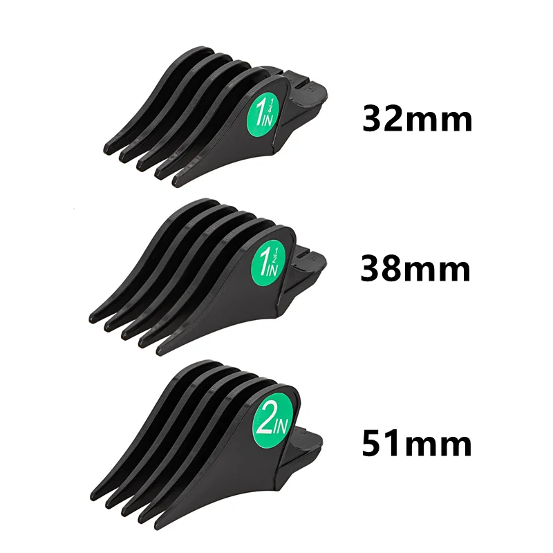 Wahl 헤어 클리퍼 가드 이발소 커팅 가이드 빗 전기 클리퍼 액세서리 Y0504 용 대형 제한 빗 32mm 38mm 51mm