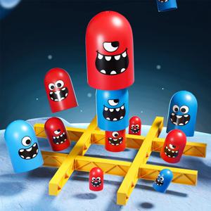 Tic Tac Toe 큰 먹는 작은 Gobble 보드 게임 부모-자녀 대화 형 교육 장난감 어린이를위한 크리스마스 선물 가족 게임