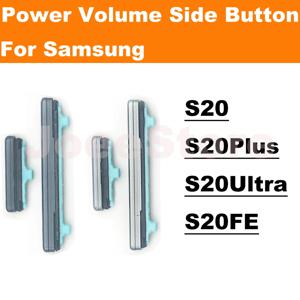 삼성 Galaxy S20 S20Plus S20Ultra S20FE 용 전원 볼륨 측면 버튼 전원 켜기 끄기 스위치 제어 키 외부 플라스틱 버튼