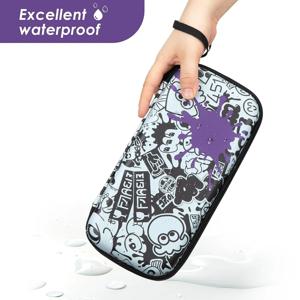 Nintendo Switch와 호환되는 휴대용 케이스 - OLED 모델, 경량 방수 보호 보관 파우치