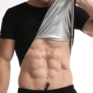 높은 탄성 남성 운동복 체육관 운동 Shapewear Shapewear 조끼 슬림 피트 사우나 압축 따뜻한 탑 피트니스 운동복