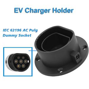 고품질 나일론 EV 충전기 홀더 유형 2 EU EVSE 벽 마운트 Eletric 자동차 충전 케이블 홀더 Type2 EV 플러그 더미 소켓