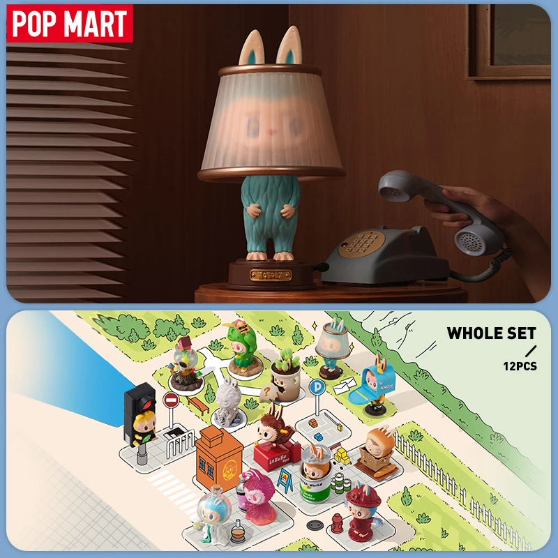 팝 마트 몬스터 거의 숨겨진 시리즈 미스터리 박스 by Kasing Lung 1PC/12PCS POPMART 블라인드 박스 Labubu 액션 피규어 귀여운 장난감