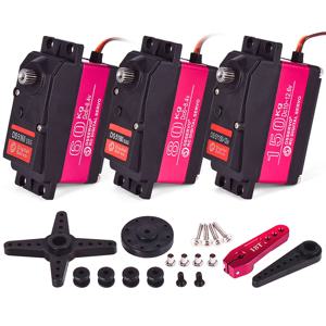 RC 스티어링 서보 150kg 80kg 60kg 고 토크 서보 방수 1/6 Redcat HPI Baja 5B SS RC Car 용 8.4V 금속 디지털 서보