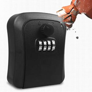 열쇠 보관함, 벽걸이형 재설정 가능 코드, 안전한 보안 잠금 상자, 홈 오피스 아파트용 방수 예비 열쇠 보관함