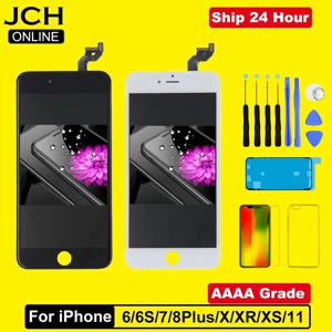AAAA 등급 iPhone 6 6S 7 8 Plus LCD iPhone X XR XS MAX 11PRO 12 13 14 디스플레이 용 완벽한 3D 터치 스크린 디지타이저 어셈블리