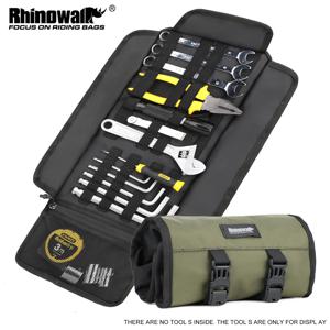 Rhinowalk 오토바이 도구 가방 롤 툴킷 안장 가방 휴대용 수리 키트 보관 주머니 범용 대용량 사이드 도구 가방