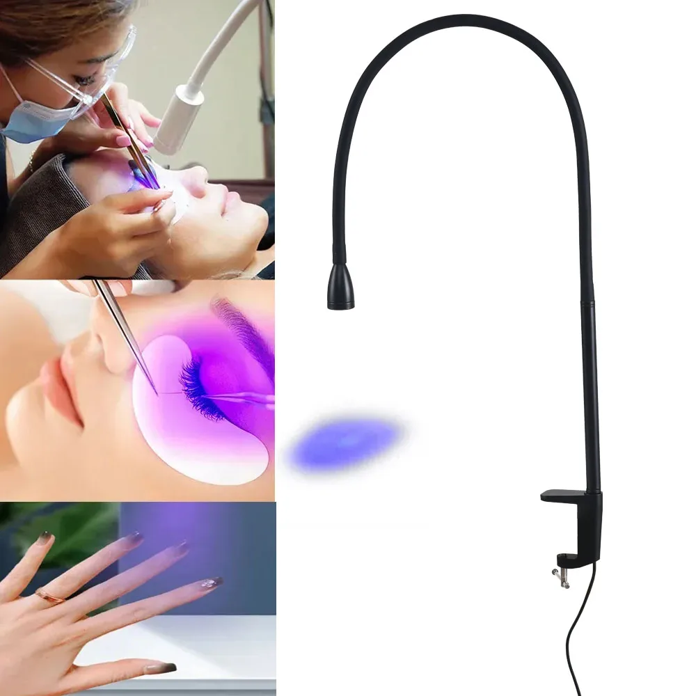 USB UV 콜로이드 경화 램프 풋 스위치 매니큐어 네일 건조기 경화 램프 속눈썹 및 눈썹 접목 접착제 경화 램프
