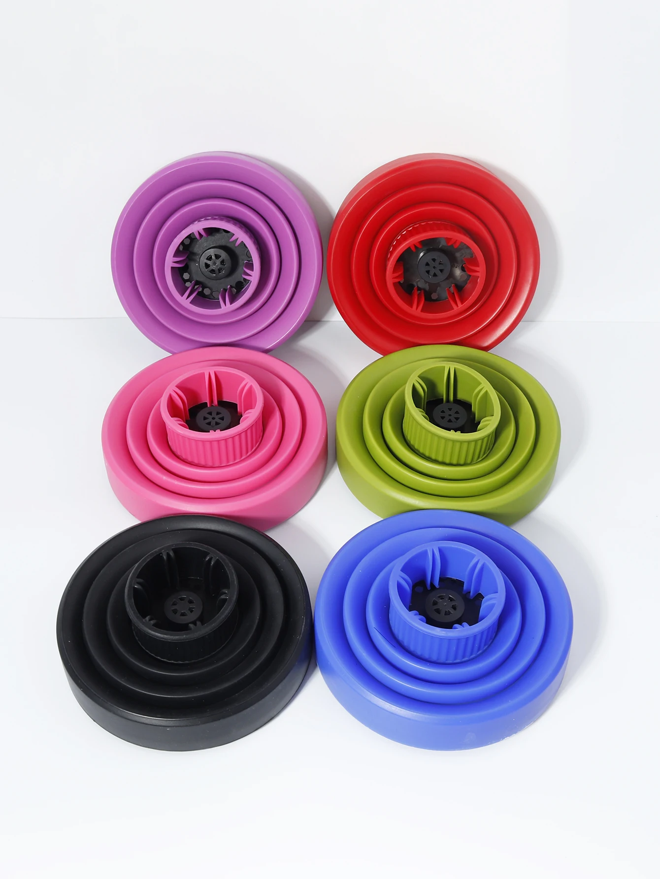 헤어 스타일링 및 컬링에 사용되는 실리콘 헤어 드라이어 캡 1 개, 외경 3.5 cm ~ 5 cm 헤어 드라이어에 적합