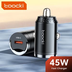 Toocki 45W USB C 차량용 충전기 삼성 S23 S22 S21 Xiaomi Huawei QC PD iPhone 15 14 13 12 용 고속 충전 차량용 충전기