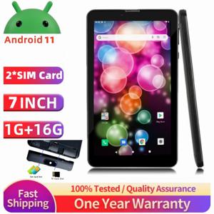 새로운 안드로이드 11 태블릿 7인치 SC7731 쿼드 코어 듀얼 카메라 1GB RAM 16GB ROM GPS 1024*600 IPS 4000mAh