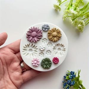 꽃 실리콘 몰드 부케 주조 몰드, DIY 장식, 초콜릿 설탕 송진 캔들, 3D 금형 공예 도구, 1 개