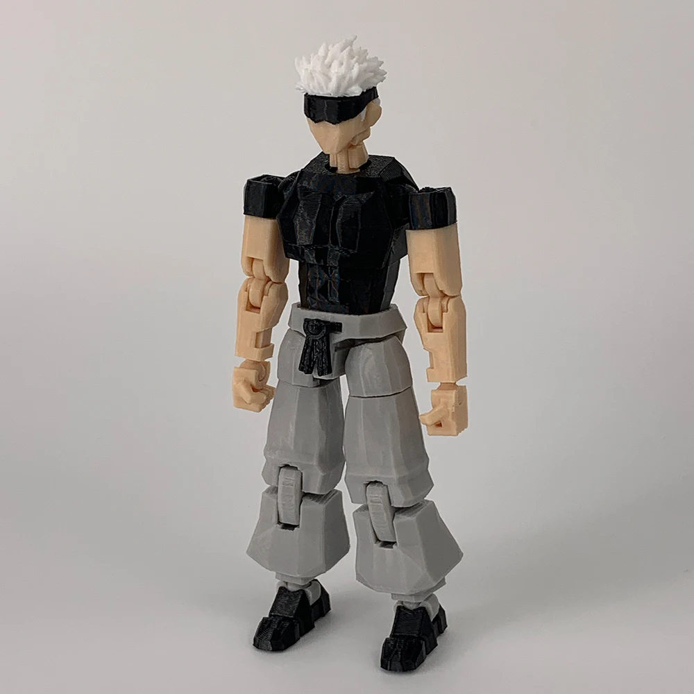 3D 인쇄 Jujutsu Kaisen Gojo Satoru 애니메이션 멀티 관절 Shapeshift 장난감 액션 피규어 마네킹 모델 장식품 선물