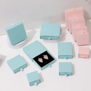 5pcs 보석 서랍 주최자 상자 반지 귀걸이 팔찌 목걸이 펜던트 Portabl 스토리지 종이 케이스 보석 포장 디스플레이