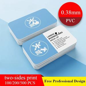 맞춤형 양면 인쇄 매트 카드, PVC 플라스틱 무료 맞춤형 로고 명함, 방수 벤드 방지 디자인, VIP 방문 카드