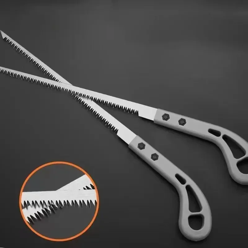 손톱 정원 톱, 나무 손잡이가 있는 강철 톱 도구, 쉬운 벽 패널 굽힘을 위한 목공 톱 340mm