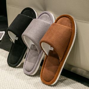 남성용 실내 미끄럼 방지 슬리퍼, 하이 퀄리티 부드럽고 편안한 가정용 신발, 실내 오픈 토 슬리퍼, 침실 무소음, 신제품