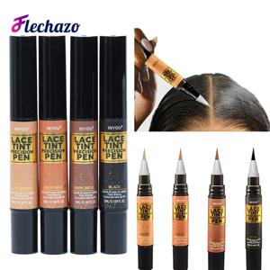 레이스 색조 스틱 펜 블랙 다크 미디엄 라이트 브라운 5Ml 휴대용 레이스 염색 펜 정면 헤어 라인 천연 블렌드 레이스 틴티드 펜