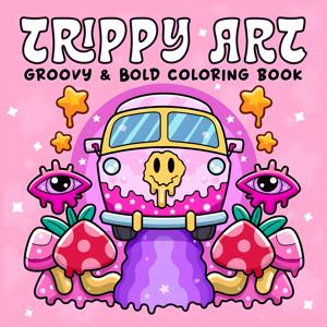 TRIPPY ART 패턴 성인을 위한 색칠하기 책 귀여운 그림책 파티와 생일을 위한 완벽한 선물