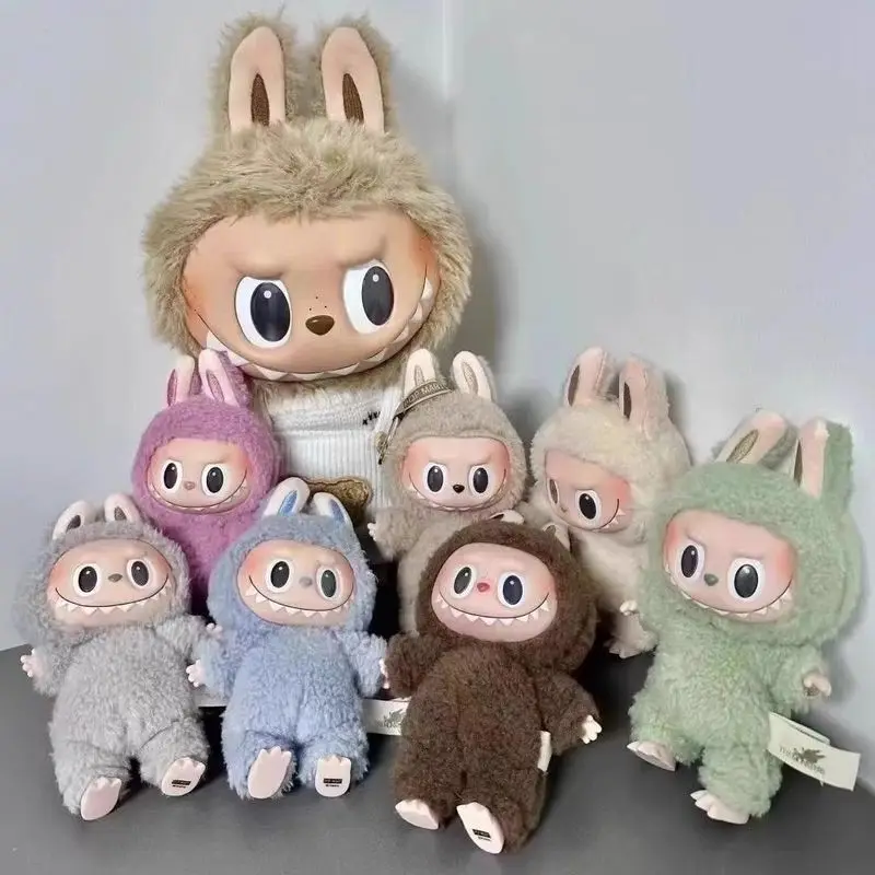 1:1 복제 Popmart Labubu 몬스터 시리즈 블라인드 박스 장난감 마카롱 인형 모델 키 체인 배낭 펜던트 미스터리 박스 어린이 선물