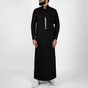 Qamis Man 이슬람 Thobe Kameez 두바이 이슬람 남성 의류 Abaya 코튼 아랍어 Jubba Thobe 라마단 모로코 Kaftan 이슬람 복장