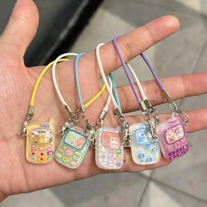 인형 미니 펜던트 모델 만화 귀여운 작은 미니 휴대 전화 장식 15-17cm Labubu 만화 펜던트 달콤한 커플 선물