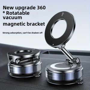 초강력 N52 자기 휴대폰 홀더, 업그레이드된 알루미늄 합금, 360 °   진공 흡입 컵을 사용한 회전 및 접이식 디자인
