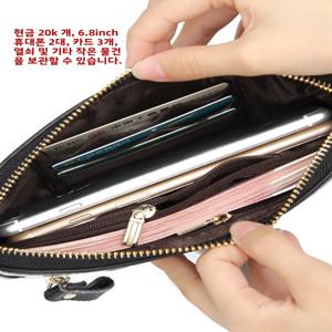 트렌디 한 브랜드의 새로운 탑 레이어 소 가죽 부드러운 가죽 클러치 지갑 여성 패션 단순 긴 휴대 전화 동전 지갑 핸드백