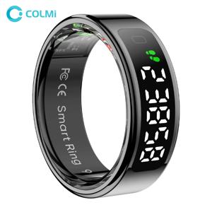 디스플레이 화면 및 터치 기능이 있는 COLMI R12 스마트 링, 건강 관리자, 무선 충전, 남성 여성용 5 ATM 방수