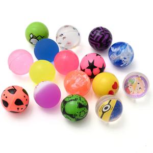 100pcs 25mm 혼합 탄력 공 재미 있은 장난감 공 탄력 장난감의 단단한 부동 튀는 어린이 탄성 고무 공