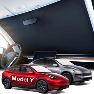 2025 Tesla Model Y Juniper Model 3 하이랜드 앞 유리 차양 태양 차단 접이식 단열 차양 보관 가방